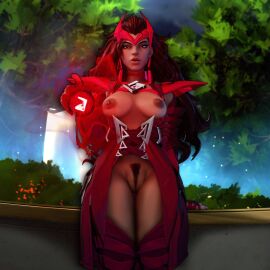 3d avengers big_nipples breasts breasts_out brown_hair casual casual_nudity dinoboy555 exposed_breasts exposed_pussy female female_focus female_humiliation female_only marvel marvel_comics marvel_rivals mutant_(marvel) partially_clothed pubic_hair public public_nudity pussy scarlet_witch scarlet_witch_(marvel_rivals) solo tits_out vagina wanda_maximoff x-men