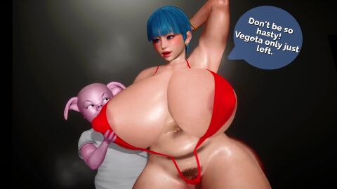 3d 3d_animation animated bulma_briefs dragon dragon_ball dragon_ball_z huge_breasts kishuna oolong tagme video