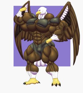 abs biceps big_muscles bird eagle large_muscles male muscles muscular muscular_arms muscular_legs muscular_male muscular_thighs pecs