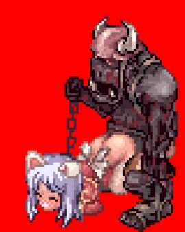 1boy 1girls 4:5 animated artist_request chains clothed_sex clothing cum cum_in_pussy dog_ears female high_priest high_priest_(ragnarok_online) male orc orc_male pixel_art purple_hair pussy ragnarok_online stockings straight vaginal_penetration vertical_video zombie