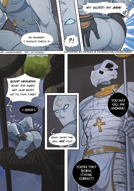 ass big_ass big_butt bubble_ass bubble_butt butt comic comic_page gay huge_ass huge_butt male male/male marvel marvel_comics marvel_rivals mask masked masked_male moon_knight moon_knight_(marvel_rivals) muscular muscular_male round_ass round_butt thick_ass thick_butt venom venom_(marvel_rivals) vhkansfweer yaoi