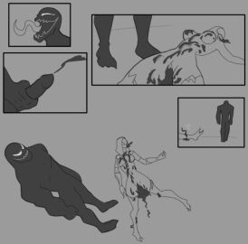 1boy 1girls after_oral after_rape after_vaginal alien alien_girl ass breasts clothing comic comic_page crossover cum cum_in_mouth cum_in_pussy cum_inside female living_clothes male marvel marvel_comics mass_effect monster open_mouth penis pussy quarian smile spacemaxmarine spread_legs symbiote tali'zorah_nar_rayya torn_clothes venom_(marvel) wide_hips