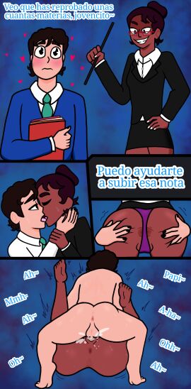 1boy 1girls 2024 anus anus_focus ass ass_focus ass_grab ass_up asshole big_ass black_nail_polish black_nails blue_background book books cartoon cartoon_network cartoony comic comic_page comics connie_maheswaran cum cum_in_pussy cum_inside cumming cumming_in_pussy cumming_inside cumming_while_penetrating dark-skinned_female dark_hair dark_skin dialog dialogue dialogues digital_art digital_drawing_(artwork) digital_media digital_media_(artwork) dominant dominant_female dominant_sub fat_ass female female_penetrated glasses hearts hearts_around_body hearts_around_head interracial interracial_sex iwbaal kissing light-skinned_male light_skin male male/female male_anus male_ass male_penetrating mating_press moaning moaning_in_pleasure nude nude_female nude_male panties panties_aside penetrated penetrating penetration power_bottom pussy role_playing_game roleplay saliva simple_background skirt skirt_up spanish spanish_dialogue spanish_text steven_quartz_universe steven_universe steven_universe_future straight straight_couple straight_sex student student-teacher student_and_teacher student_fucking_teacher submissive_male teacher teacher/student teacher_and_student teacher_clothing teacher_fucking_student teacher_outfit thong thong_aside thong_panties tongue touching_ass uniform vaginal_penetration vaginal_sex white_nail_polish white_nails