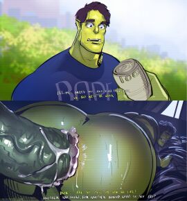 2boys anal anal_sex ass bara big_ass big_butt big_penis bopehol bubble_ass bubble_butt cum english_dialogue english_text gay male male_focus male_only money muscular muscular_male orc penis prostitution text unseen_male_face yaoi