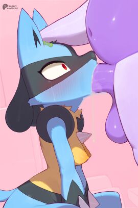 absurd_res animal_genitalia animal_penis anthro ass balls blue_body blue_fur blush bodily_fluids breasts canid canine deep_throat digital_media_(artwork) dragon duo equine_genitalia equine_penis fellatio female fur generation_4_pokemon generation_6_pokemon genital_fluids genitals goodra head_grab hi_res horn lucario male male/female male_penetrating mammal mythological_creature mythological_scalie mythology nintendo nipples nude open_mouth oral oral_penetration penetration penile penis penis_in_mouth pokemon pokemon_(species) rabbitadvisory scalie sex simple_background small_breasts tail tears