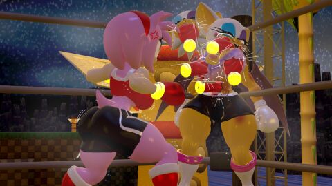 2girls 3d 3d_model amy_rose amy_rose_(kabalmystic) angry anthro ass big_ass big_breasts big_butt big_thighs boxing boxing_gloves boxing_match boxing_ring breasts catfight dominant_female domination duo female female_focus female_only femdom fight fighting fighting_ring furry gloves gut_punch hairband huge_breasts kabalmystic large_ass large_breasts mobian mobian_(species) mobian_bat night outdoors pummeling punch punching punching_breasts punching_face punching_stomach rapid_fire_punches red_boxing_gloves red_gloves red_hairband rngsucks rouge_the_bat rouge_the_bat_(kabalmystic) ryona sega sonic_(series) sonic_adventure_2 sonic_the_hedgehog_(series) stomach_punch thick thick_ass thick_butt thick_hips thick_thighs thighs tick_mark white_boxing_gloves white_gloves wide_hips
