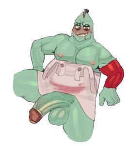 2d big_penis cock dad_bod dick glitch_productions huge_cock ken_the_butcher lilacfl male male_only muscular muscular_male non-human non-human_only old_male penis the_gaslight_district