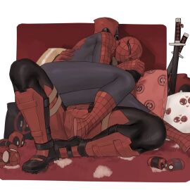 deadpool gay lkikai male male/male male_only marvel marvel_comics peter_parker spider-man spider-man_(series) wade_wilson