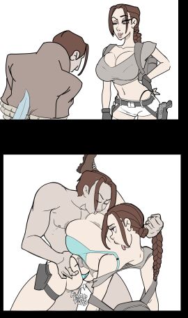 artist_request big_breasts breast_sucking breastfeeding breastfeeding_during_sex breasts color comic death female female_death lara_croft lara_croft_(l.a.u.) male neck_break necrophilia penetration ryona sex tomb_raider tomb_raider_(l.a.u.)