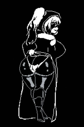1girls 1gonth ass breasts female female_only female_sans large_ass large_breasts rule_63 sans sans_au tagme thighhighs thighs undertale undertale_au