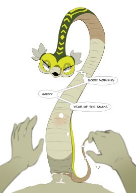 absurd_res bodily_fluids cervikalova cum cum_in_pussy cum_inside dialogue dreamworks duo erection female feral feral_penetrated genital_fluids genitals green_body hi_res human human_on_feral human_penetrating human_penetrating_feral interspecies kung_fu_panda larger_human larger_male looking_at_viewer male male/female mammal master_viper nude open_mouth penetration penile penile_penetration penis pussy reptile scales scalie serpentine sex simple_background size_difference snake stomach_bulge text vaginal_penetration white_background white_body zoophilia