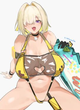 bikini breasts elegg_(boom_and_shock)_(nikke) elegg_(nikke) female goddess_of_victory:_nikke huge_breasts nebaneba sketch