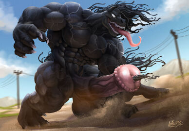 abs animal_genitalia animal_penis anthro balls big_balls big_penis equid equine equine_genitalia equine_penis genitals horse horse_venom_(marvel) huge_balls huge_cock hyper hyper_genitalia hyper_penis long_tongue male male_only mammal marvel marvel_comics muscles muscular muscular_anthro muscular_male muscular_thighs pecs penis solo symbiote tentacle tongue vein veiny_muscles veiny_penis venom_(marvel) wintech3112