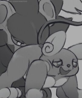all_fours alolan_form alolan_raichu anal animated anus ass ass_up big_dom_small_sub big_ears bodily_fluids boxofmonsters butt_jiggle close-up dominant drooling duo electricity electricity_manipulation elemental_manipulation fangs felid feline feral generation_1_pokemon generation_4_pokemon generation_7_pokemon half-closed_eyes interspecies jiggling licking lion long_tail looking_pleasured luxray male male/male mammal monochrome mouse murid murine narrowed_eyes nintendo oral pantherine pokemon pokemon_(species) raichu rat regional_form_(pokemon) rimming rodent saliva sex simple_background size_difference squish tail teeth tongue