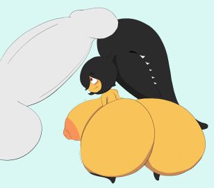 absurd_res allagainstyou areola ass balls big_areola big_ass big_balls big_breasts big_butt big_nipples big_penis black_hair blue_background breasts cute_fangs eyelashes female freckled_butt freckles generation_3_pokemon genitals hair hi_res huge_areola huge_ass huge_balls huge_breasts huge_butt huge_cock huge_nipples humanoid_genitalia humanoid_penis hyper hyper_balls hyper_genitalia hyper_penis living_hair long_hair male mawee mawile nintendo nipples orange_aroela penis pokemon pokemon_(species) red_eyes sharp_teeth shortstack simple_background solo teeth teeth_showing thick_hair thick_penis