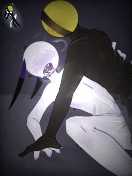 2boys 2d 2d_(artwork) anal anthro anus bed bedroom black black_body black_ears black_fur blue_penis blush circle_head crying cum cum_drip cum_on_body cum_on_self cumshot ears_back ears_down fox fox_ear full_body gay gay_domination gay_sex genitals hand_on_back hand_on_hand hobin humanoid_penis inside laying_on_bed lying male male/male male_only naked nipples no_eyes no_humans no_nipples on_bed open_legs open_mouth original penis purple_tongue questionable_consent raised_eyebrows scar scars sharp_teeth shiny_skin simple_background smaller_male smooth_skin spectriz_(hobin_) steam stickman sweat sweaty_body tears teeth thighs tongue tongue_out unseen_male_face weith_(hobin_) wet white_body yaoi yellow_body