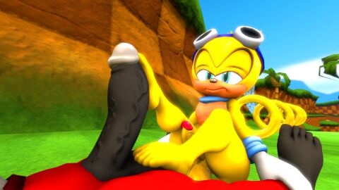 2021 3d anthro ape ass balls big_balls big_penis black_body black_fur black_nose blonde_hair blue_eyes blue_kerchief blue_wristband bottomwear brown_body brown_fur chimpanzee clothing cloud day digital_media_(artwork) doommusk duo eyewear eyewear_on_head feet flying_squirrel foot_fetish foot_on_balls foot_on_penis foot_play footjob fur genitals gloves goggles goggles_on_head grass hair half-closed_eyes hand_on_leg handwear haplorhine hi_res huge_cock interspecies kerchief lire_(doommusk) looking_at_another male male/male mammal multicolored_body multicolored_bottomwear multicolored_clothing multicolored_fur narrowed_eyes on_grass outside palm_tree pan_(genus) pants penis plant primate ray_the_flying_squirrel red_bottomwear red_clothing red_pants ring_(sonic) rings rodent sciurid sega sex sitting sitting_on_grass sky smile sonic_(series) sonic_the_hedgehog_(series) source_filmmaker_(artwork) squirrel three-quarter_view tree two-tone_body two-tone_bottomwear two-tone_clothing two-tone_fur two-tone_pants unzipped vein veiny_penis white_clothing white_gloves white_handwear wristband yellow_body yellow_ears yellow_fur zipper