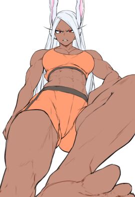 1girls 2024 abs angry animal_ears annoyed ass athletic athletic_female belly_button breasts calves cleavage clenched_teeth clothed clothed_female clothing dark-skinned_female dark_skin disgusted feet female foot_fetish front_view fully_clothed hair hand_on_hip hi_res human legs_apart long_hair looking_at_viewer looking_down looking_down_at_viewer low-angle_view medium_breasts miruko muscular muscular_arms muscular_female muscular_legs muscular_thighs my_hero_academia narrowed_eyes navel parallaxfused pov pov_eye_contact rabbit_ears red_eyes rumi_usagiyama simple_background sports_bra sportswear standing stepped_on stomach teeth thick_thighs thighs toes white_background white_hair