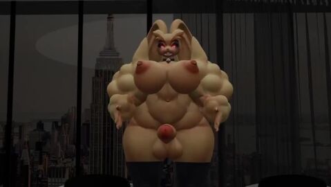 1futa 3d anthro big_breasts big_nipples big_penis black_sclera blender bom39 breasts brown_body brown_fur chubby female furry futanari huge_breasts huge_cock kito0g lopunny milf naked nipples nude penis pokemon pokemon_(species) rabbit tagme video wide_hips