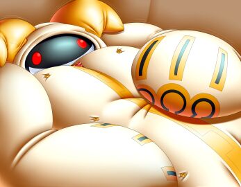 1girls blazblue cat_girl catgirl fecharis female inflatable inflatable_transformation inflation inflation_fetish kaka_(blazblue) kittypooka living_inflatable mask masked masked_female taokaka transformation