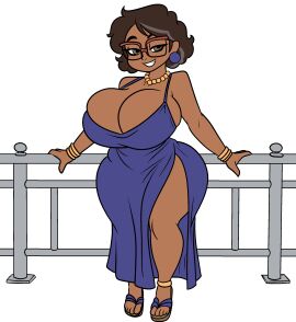 1girls 2025 big_ass big_breasts breasts_bigger_than_head brown_hair brown_skin camila_noceda commission dark-skinned_female dominican dress earrings female female_only glasses latina latina_female latina_milf massive_breasts mature_female mother pearl_necklace short_hair smile solo solo_female the_owl_house thick_thighs wallyroo wide_hips