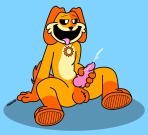anthro anthro_on_anthro anthro_only canine critters_(poppy_playtime) dogday dogday_(poppy_playtime) doggy domestic_dog furry_only male male_only no_humans orange_fur orange_skin phalosnsfw poppy_playtime poppy_playtime_(chapter_3) sex smiling_critters solo tagme