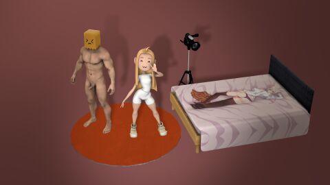 1boy 1girls 3d 3d_(artwork) cute female male savannahxyz tagme youtube