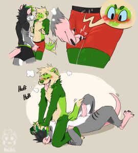 absurd_res anthro cunnilingus cuntboy domestic_ferret duo face_fucking facesitting grope heat_(temperature) hi_res humanoid intersex intersex/male irrumatio male male/male mammal murid murine mustelid musteline nug nugitos oral penile penis pussy rat rodent sex sitting_on_another sketch_page tacos tail tail_motion tailwag teasing true_musteline vaginal_penetration weasel