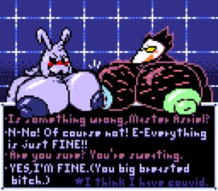 anthro asriel_dreemurr asriel_dreemurr_(god_form) avian bfad big_muscles big_nipples big_pecs bird blush bodily_fluids body_hair boss_monster_(undertale) bovid bust_portrait caprine chest_hair darkner deltarune dialogue digital_media_(artwork) duo eye_contact eyewear felineflustered flustered flustered_male gameplay_mechanics glasses goat hair head_tuft horn huge_muscles huge_nipples huge_pecs hyper hyper_muscles hyper_nipples hyper_pecs jealous long_hair looking_at_another male male/male mammal muscles muscular muscular_male nipples oblivious pec_squish pecs pecs_frottage pixel_(artwork) portrait size_difference swatch_(deltarune) swatchling sweat text tuft undertale undertale23074 undertale_(series)
