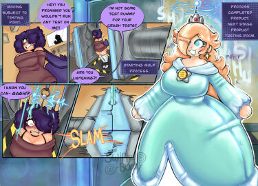 antenna bodysuit bondage bound bound_ankles bound_arms bound_legs bound_wrists conveyor_belt dog_tail dress encasement female hypnosis inflatable latex latex_bodysuit latex_clothing latex_suit liquid_latex mario_(series) mind_control moaning molding muffled muffled_moaning muffled_sounds muffled_speech muffled_words nintendo original_character pool_toy pooltoy_transformation princess princess_rosalina reprogramming restrained restrained_arms restrained_female restrained_legs restrained_wrists rubber rubber_clothing rubber_suit rubber_transformation seams shiny speaker spiral_eyes swirly_bunny swirly_eyes tail tech_control technology transformation unwilling unwilling_female