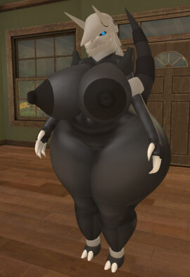 3d aggron ass big_ass big_breasts breasts bubble_ass bubble_butt cleavage female ferialexonar huge_ass huge_breasts nipples pokemon pokemon_(species) tagme thick_thighs wide_hips