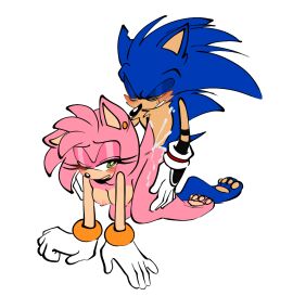 ambiguous_penetration amy_rose anthro ass barefoot blue_body blue_fur blush bodily_fluids bracelet breasts cum cum_on_ass cum_on_butt cum_on_leg doggy_style eulipotyphlan eyelashes feet female from_behind_position fur genital_fluids green_eyes hair hedgehog high_res humanoid intraspecies jewelry looking_pleasured male male/female mammal medium_breasts ninotrash nipples orgasm penetration pink_body pink_fur pink_hair sega sex sonic_(series) sonic_the_hedgehog sonic_the_hedgehog_(series) squirting