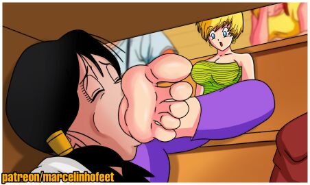 dragon_ball dragon_ball_z erasa feet female marcelinhofeet son_gohan videl yuri