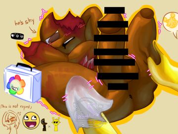 2025 ass big_ass big_thighs blood_on_face booktimgay brown_(sprunki) brud_(sprunki) censor_bar censored crying crying_with_eyes_open dandy's_world gay good_boy gore helping helpless_male incredibox_mod lazy_art male male_only male_ryona medkit naked_male no_sex not_rape nude nude_male rubbing scared_expression shake_lines shaking_lines simon_(sprunki) spread_legs sprunki squeezing yellow_(sprunki)