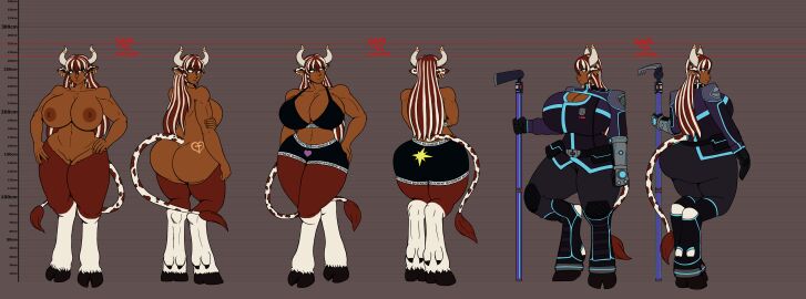 aurora_(hiastobasement) character_design cow_girl furry hiastobasement_(artist) original_character