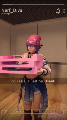 d.va filming futa futanari kaepora_(artist) kiriko_(overwatch) snapchat tagme video