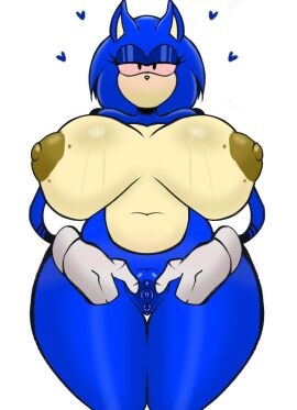 bify female genderswap genderswap_(mtf) heart long_arms looking_at_viewer pussy rule_63 solo sonic.exe sonic.exe_(series) sonic_(series) spread_pussy spreading