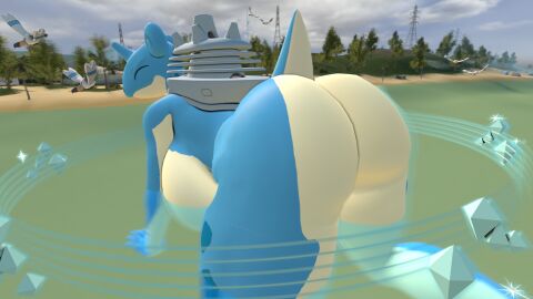 3d baek-myo lapras nintendo pokemon pokemon_(species) pokémon_(species)
