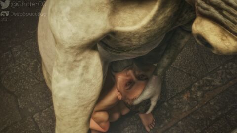 2boys 3d 3d_(artwork) alien ass big_dom_small_sub blowjob chittercg deepthroat dominant_male flaccid flaccid_penis flaccid_while_penetrated gay hand_on_head hands_on_legs hands_on_wall hiver huge_ass human kenshi kneeling kneeling_oral_position looking_at_partner looking_down looking_down_at_partner looking_up looking_up_at_partner male male_human/male_alien night overweight overweight_male penis spork_(chittercg) submissive_human submissive_male throat_fuck yaoi