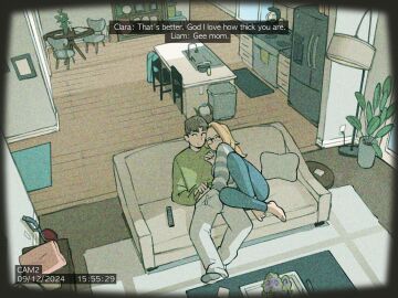 2d clothed couch dialogue female incest milf mother_and_son not_enough_milk_(artist) recorded