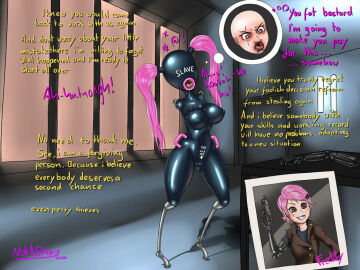 ...handles on hips, helpless, latex, latex suit, living sex toy, notashiny,...