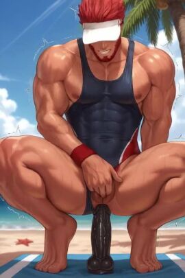 1girls ai_generated anal bare_legs barefoot beach beach_towel blush breasts breasts_out clothing_aside cloud day dildo dildo_riding fate/zero feet female female_focus female_masturbation fingering full_body iskandar_(fate) large_breasts legs lips masturbation nail_polish nipples object_insertion one-piece_swimsuit outdoors palm_tree pussy pussy_juice sex_toy sky solo spread_legs squatting sweat swimsuit swimsuit_aside tagme thighs tiptoes toenail_polish toenails toes towel tree trembling twintails video visor_cap