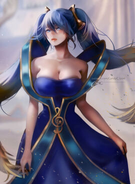 1girls 2d candyclysm female female_focus female_only league_of_legends sona_buvelle tagme
