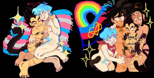 balls breasts bulma_briefs chichi cuntboy dragon_ball female futanari genderswap genderswap_(fti) genderswap_(mti) genitals goku group harness hug human humanoid humanoid_genitalia humanoid_penis intersex lgbt_pride male mammal nipples penis polyamory_pride_colors pride_colors pubes pubic_hair rainbow rainbow_pride_colors rule_63 saiyan shonencore son_goku tail tailed_humanoid testicles trans_man trans_woman transfem transgender_pride_colors transmasc