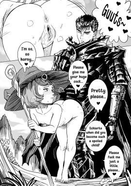 adult_and_teenager age_difference anus begging begging_for_sex berserk comic doujinshi guts_(berserk) offering_self offering_sex older_male older_male_and_younger_female pussy_juice schierke size_difference small_breasts teen teenage_girl teenager witch_hat younger_female