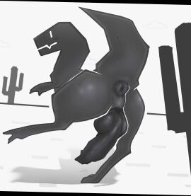 16cmtothemoon 2025 absurd_res anus ass big_penis cactus dinosaur dinosaur_(google_chrome) feral genitals google google_chrome greyscale hi_res knot knotted_penis male monochrome on_one_leg penis plant prehistoric_species puffy_anus raised_leg reptile saurischian scalie solo standing theropod tyrannosaurid tyrannosauroid tyrannosaurus tyrannosaurus_rex