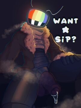 1guy blue_light bodily_fluids bottom_heavy clothed clothing clothing_lift cum electronics fellatio_pov fellatio_request for_a_head genital_fluids genitals hi_res jacket leaking leaking_cum leaking_precum machine male metallic_body musk musk_clouds musky_penis object_head oral_request pantsless penis precum requesting robot screen screen_face screen_head sex_request shirt shirt_lift simple_background solo television thick_thighs topwear tv_head yellow_light