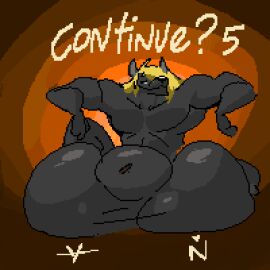 2024 absorption_vore animal_genitalia animated anthro balls balls_expansion balls_growth balls_growth_(enlargement) becoming_erect big_balls big_penis black_body blonde_hair bodily_fluids canid canine canis cock_vore cocky countdown cum digestion digital_media_(artwork) expansion game_over gameplay_mechanics genital_expansion genital_fluids genital_growth genital_growth_(enlargement) genitals growth hair huge_balls huge_cock long_hair male male_only mammal muscle_growth muscles muscular pecs penile penis penis_expansion penis_growth penis_growth_(enlargement) pixel_(artwork) precum sheath sitting solo springfield struggling struggling_prey tompossum vein vore wolf