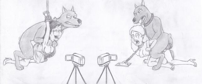 1boy 1girls 2019 20th_century_fox 20th_century_studios american_dad anal anal_sex balls basement bondage canid canine canis chains domestic_dog female feral feral_on_female feral_on_human feral_penetrating feral_penetrating_human filming fox_corporation fuzzy_door_productions group heels hi_res high_heels knot male monochrome penile_penetration penis quadruped seth_macfarlane sketch takeshi1000 tbs_(turner_broadcasting_system) tears traditional_media_(artwork) underdog_productions zoophilia