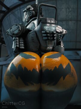 1boy ass big_ass big_ass_(male) chittercg deepspacebug halloween halloween_2024 huge_ass huge_butt male male_only pumpkin pumpkin_butt robot solo solo_male spectre_(titanfall) titanfall wide_hips